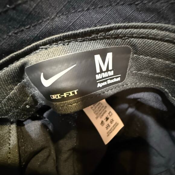 Nike NWT Apex Dri-FIT Bucket Hat Sustainable Black Unisex Medium Streetwear - Picture 5 of 7